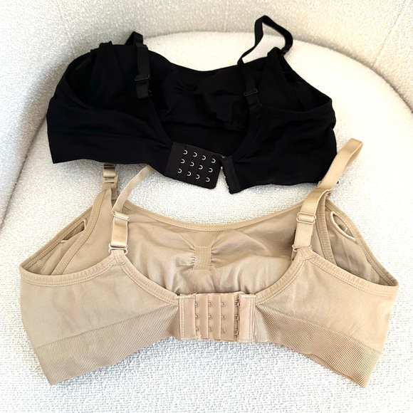Nursing Bra- set of two clip down seamless wireless nursing bras size Large - Picture 3 of 6